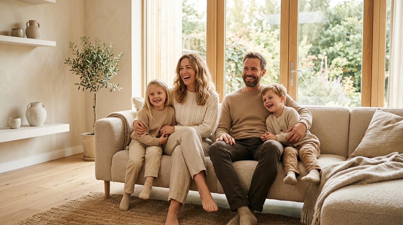 Coordinated family wardrobe clothing